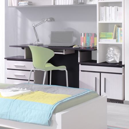 Attēls  Galds ar diviem skapīšiem ZIPER