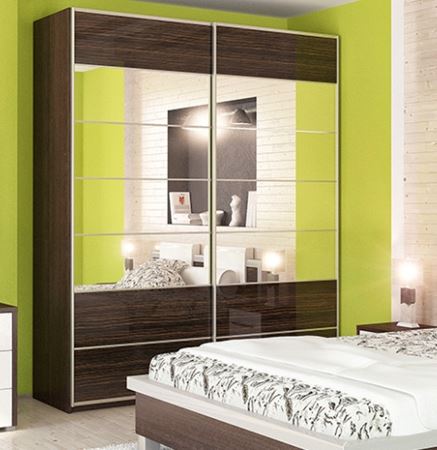 Attēls  Skapis NIKOL 03C (Durvīs spoguļi)