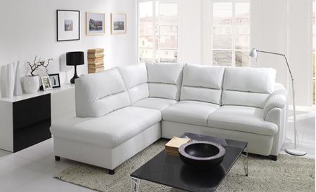 Attēls  Ādas stūra dīvāns GUSTO