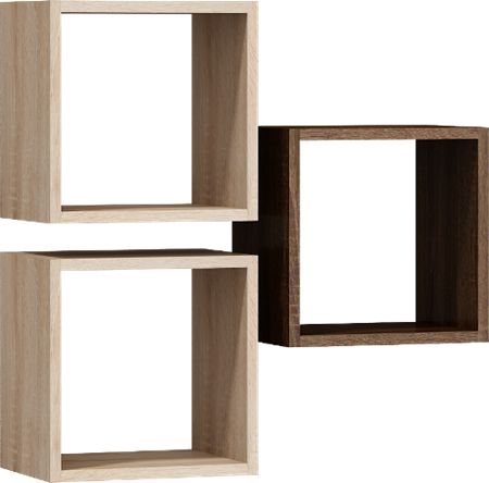 Attēls  Plaukti SOLAR SLR-02 (3 gab.)