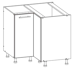 Attēls  Stūra skapītis TIFFANY T26/D90NW