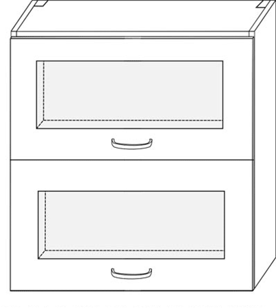 Attēls  Vitrīna MILO W60PZct