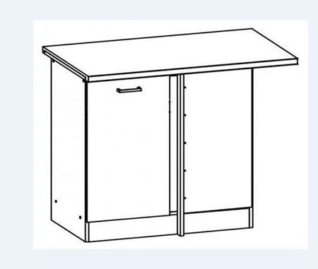 Attēls  Stūra skapītis MILO S80NPsj