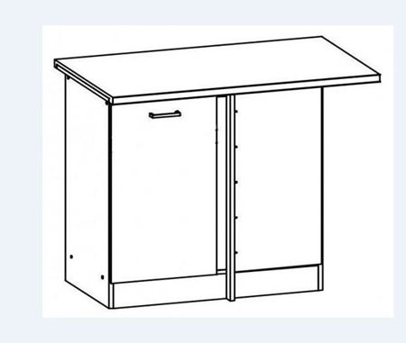 Attēls  Stūra skapītis MILO S80NPct