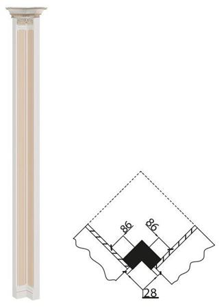 Attēls  Dekoratīvais stabs VERONA V-6