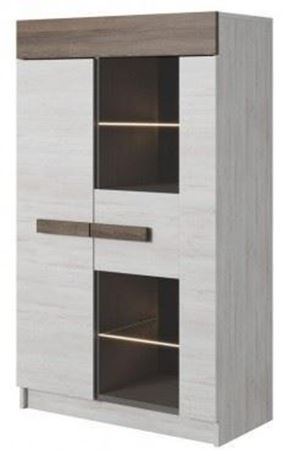 Attēls  Skapis vitrīna ALASKA