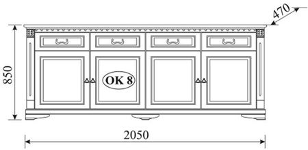 Attēls  Kumode ORFEUSZ OK8