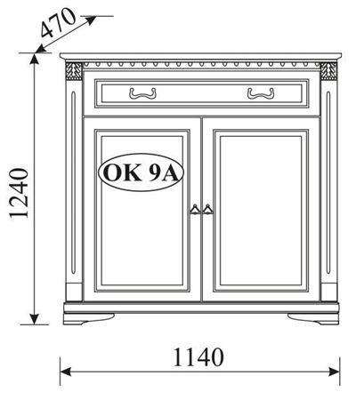 Attēls  Kumode ORFEUSZ OK9A