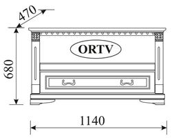 Attēls  TV galdiņš ORFEUSZ ORTV