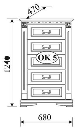Attēls  Kumode ORFEUSZ OK5