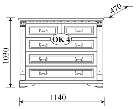 Attēls  Kumode ORFEUSZ OK4