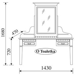 Attēls  Tualetes galdiņš ORFEUSZ O Toaletka