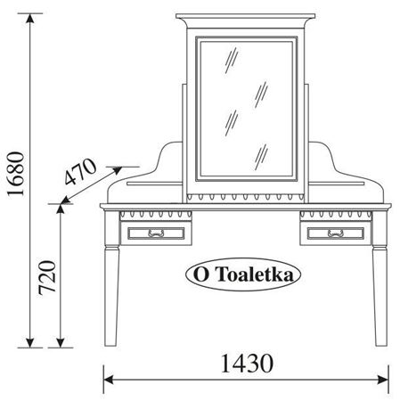 Attēls  Tualetes galdiņš ORFEUSZ O Toaletka