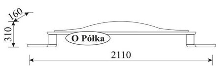 Attēls  Sienas plaukts ORFEUSZ O Polka