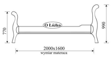 Attēls  Gulta ORFEUSZ O Lozko (180 cm)