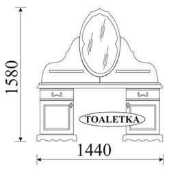 Attēls  Tualetes galdiņš OL-TAR TOALETKA