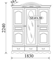 Attēls  Skapis OL-TAR 3D