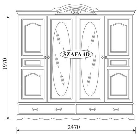 Picture of Шкаф OL-TAR 4D