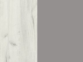 Дуб црафт белый/Серый