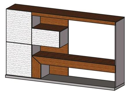 Attēls  Grāmatu plaukts CONTI CO-R3