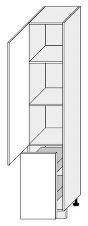 Attēls  Skapis iebūvējamai tehnikai QUANTUM 2D14K/40/KARGO