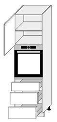 Attēls  Skapis iebūvējamai tehnikai QUANTUM D14/RU/3M (METAL BOX)