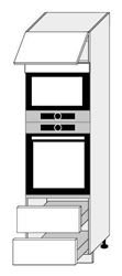 Attēls  Skapis iebūvējamai tehnikai QUANTUM D14/RU/2M 284 (METAL BOX)