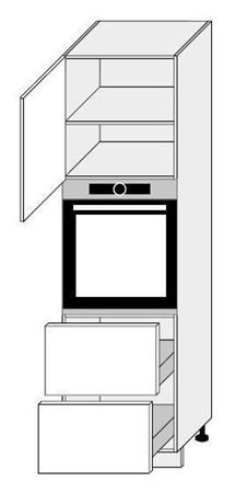Attēls  Skapis iebūvējamai tehnikai ESSEN D14/RU/2E 356