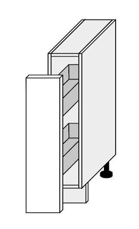 Attēls  Virtuves skapītis SILVER D15/KARGO