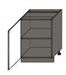 Attēls  Virtuves skapītis SILVER W4BS/60 LAM