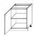 Attēls  Skapis iebūvējamai tehnikai SILVER D14/RU/2M 284