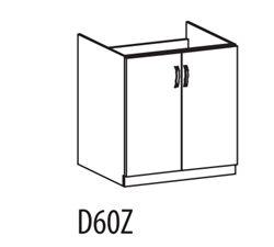 Изображение Кухонный шкафчик для встраеваемой бытовой техники  D60Z