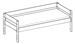 Attēls  Gulta BORYS B1 (90 cm)