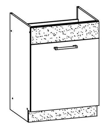 Picture of Кухонный шкафчик под мойку MODENA MD18/D60Z TAFLA (Риека тёмный)