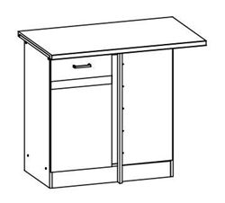 Attēls  Stūra virtuves skapītis ELIZA EZ18/D100NW (2 krāsas)