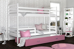 Изображение Двухъярусная кровать JACEK 3 190 см (5 расцветок) Белый