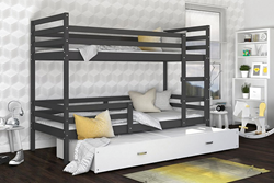 Изображение Двухъярусная кровать JACEK 3 200 см (5 расцветок) Серый