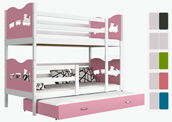 Attēls  Divstāvu gulta MAX 3 (190 cm) (5 krāsas) (Balta)