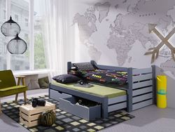 Изображение Детская двухместная деревянная кровать MATEUSZ