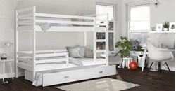 Изображение Двухъярусная кровать JACEK 160 см (5 расцветок) Белая