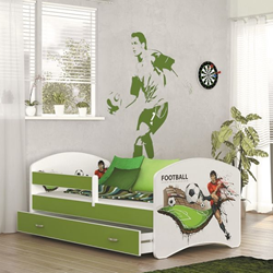 Attēls  Bērnu gulta LUCKY (180x80)(Zaļa)
