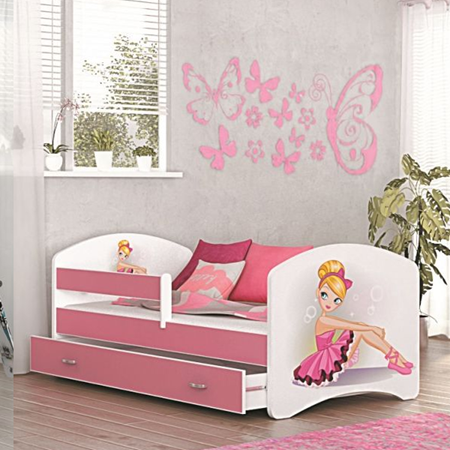 Picture of Детская кровать LUCKY (160 см)(Розовый)