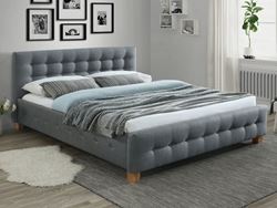 Attēls  Gulta BARCELONA (160 cm) Pelēka