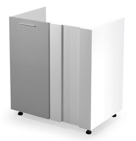 Attēls  Izlietnes stūra skapītis VENTO DKN-100/82 (Pelēks)