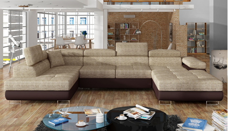 Attēls  Stūra dīvāns RODRIGO L (1. kategorija)