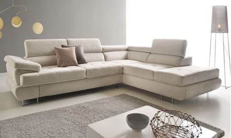 Attēls  Ādas stūra dīvāns LUTON