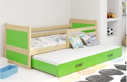 Attēls  Divvietīga gulta RICO 190 Priede (5 krāsas)