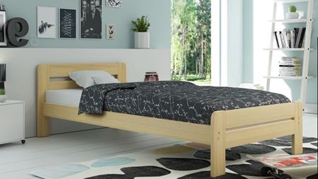 Attēls  Gulta DALLAS (90 cm) Priede