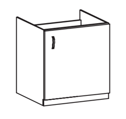 Изображение Кухонный шкафчик для встраеваемой бытовой техники ASPEN D60Z (P/L)