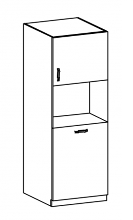 Attēls  Virtuves skapis iebūvējamai tehnikai PROWANSJA D60P (P/L)
